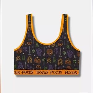Torrid Disney Hocus Pocus Scoop Neck Bralette Size 2X NWT